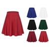 Женская однотонная спортивная юбка, летняя юбка трапециевидной формы с высокой талией