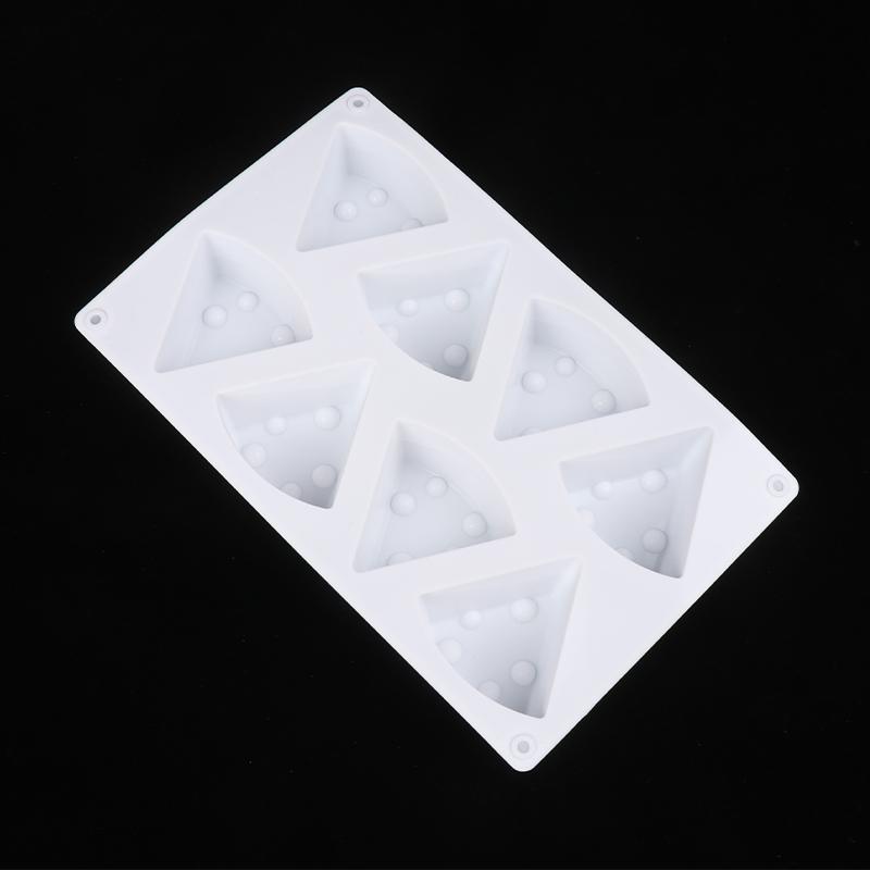 8Cavity Cheese Shaped Silicone Mould Diy Pastry Tools Cake Mold For Baking Non-Stick Kitchen Bakeware Dessert Mousse Mould