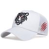 Summer Tiger Head Hat Men's Breathable Big Head Purse Seine Hat High Top Embroidered Baseball Cap Sunscreen Shade Cap