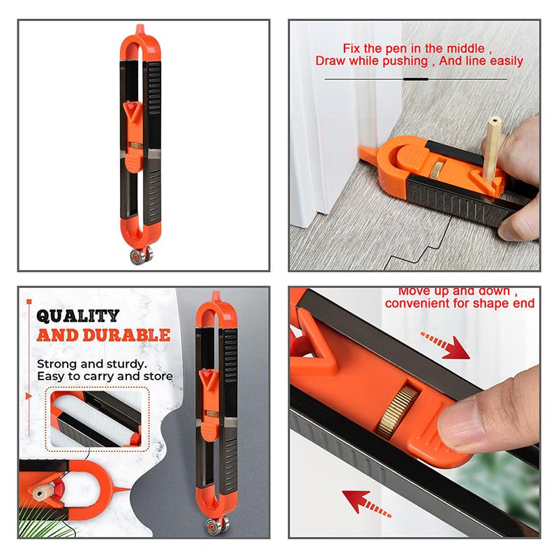 Шаблон Профиль Разметочная линейка Копирование контура Разметка для сварки Напольная плитка Разметка Строительный Деревообрабатывающий инструмент