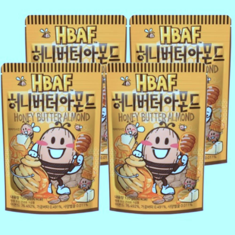HBAF Honey Butter Almonds (120g X 4 Packs)
