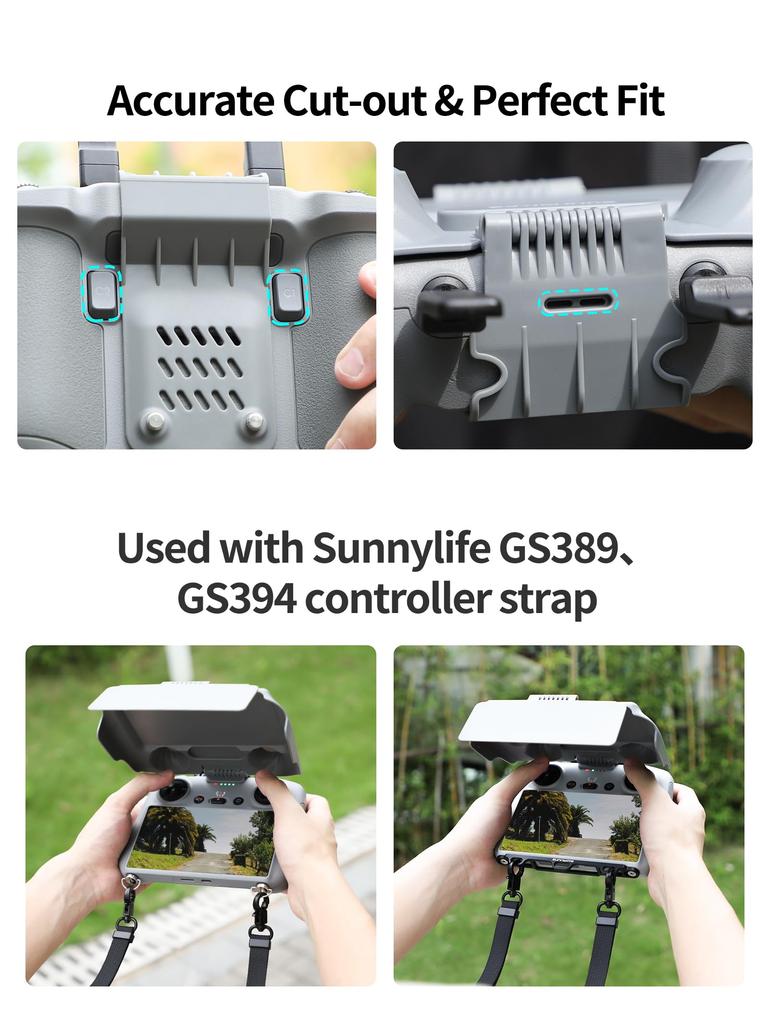 Sun Visor Cover for DJI Mavic 4 RC 2 Remote Control Sun Joystick Screen Protector for DJI Mavic 4 4 RC 2 Sunshade Drone Accessories 2-in-1 Pro, Hood,