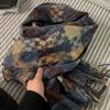 Atmosphere Plaid Scarf Women Winter Tassel Warm Thickened Long Style Elegant Shawl Couple Neck Wrap
