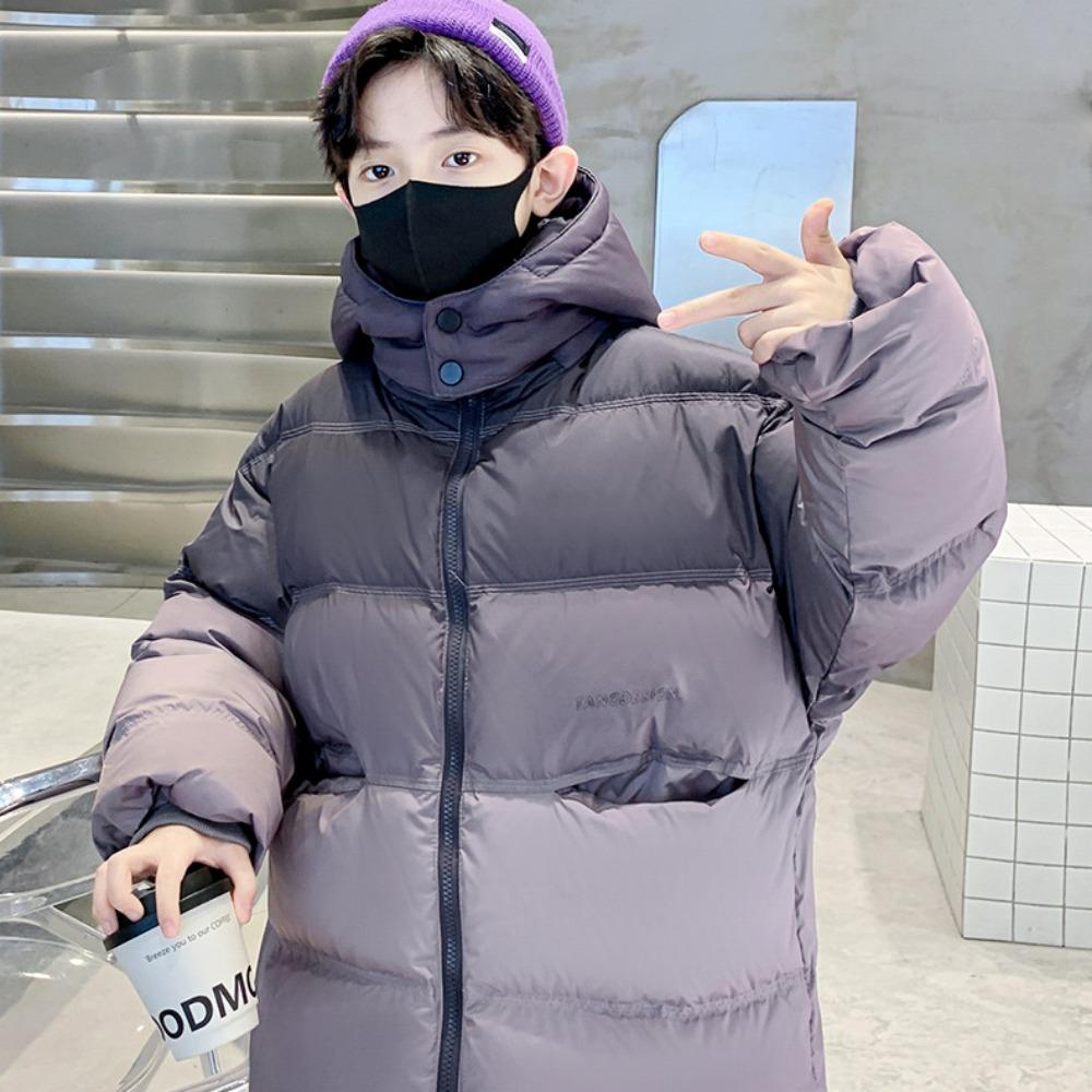 Boys' Down Insulation, Thickened Cotton Jacket, Gradient Cotton Jacket, Fashionable and Versatile