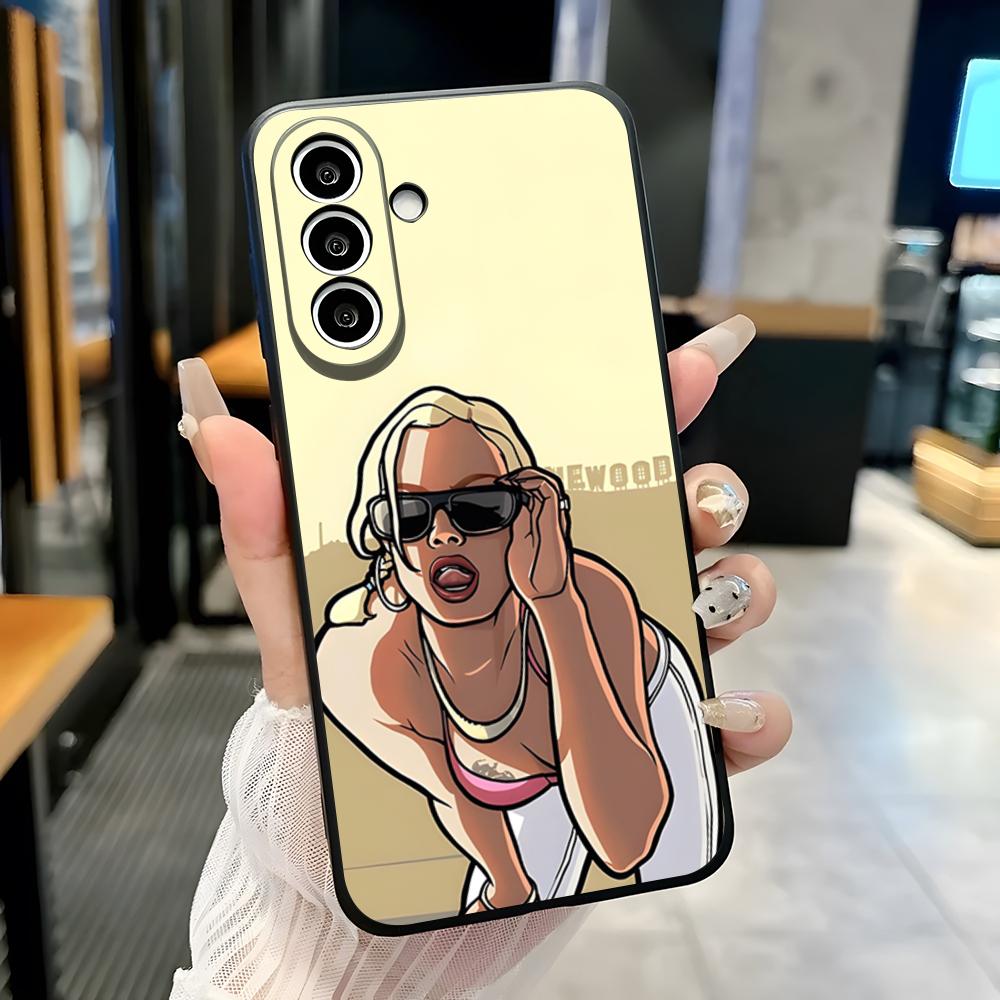 Чехол для телефона Grand Theft Auto GTA V для Samsung A25 A13 A33 5G A54 A36 A35 A56 A52 A14 Ударопрочный Мягкий Чехол