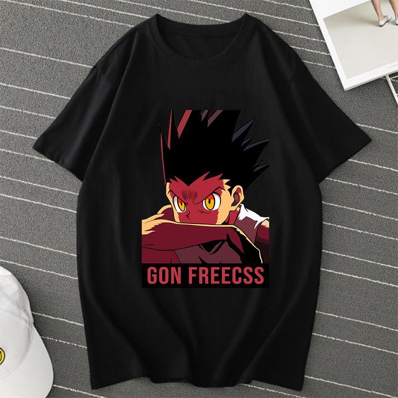 Винтажная мужская футболка Hunter X Hunter с коротким рукавом, футболка Killua Zoldyck, HXH футболка Hisoka, аниме манга, хип-хоп топы, футболка мужская