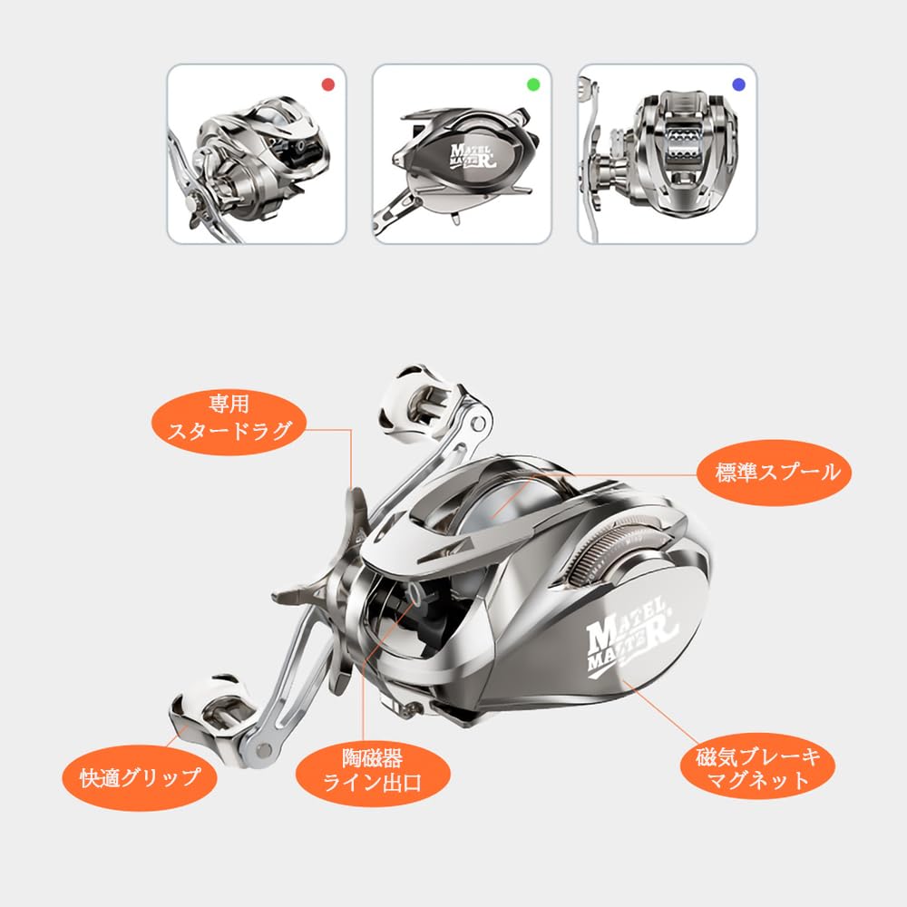 Катушка для ловли рыбы на приманку с двойным передаточным отношением и максимальным сопротивлением, магнитная рыбалка на море, пресноводной лодке, каяке, красном море, ловля рыбы на голубую рыбу, правое использование, левое/правое