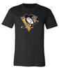 Футболка с состаренным логотипом Pittsburgh Penguins S-6XL Отслеживание!! Футболка Unisex