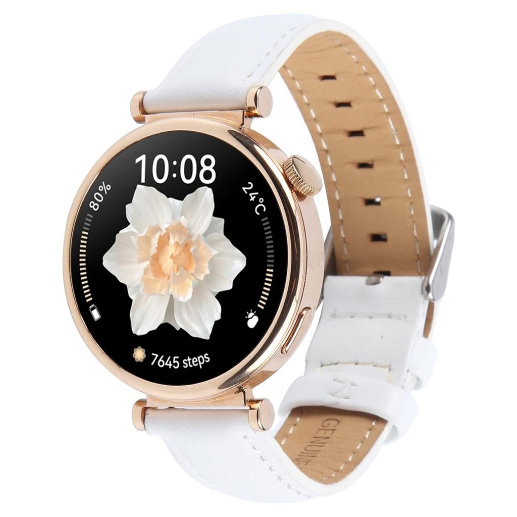 Ремешок 18 мм для Garmin Venu 3S/Forerunner 265S/Forerunner 255S/Venu 2S/Vivomove 3S, ремешок для часов из коровьей кожи высшего слоя