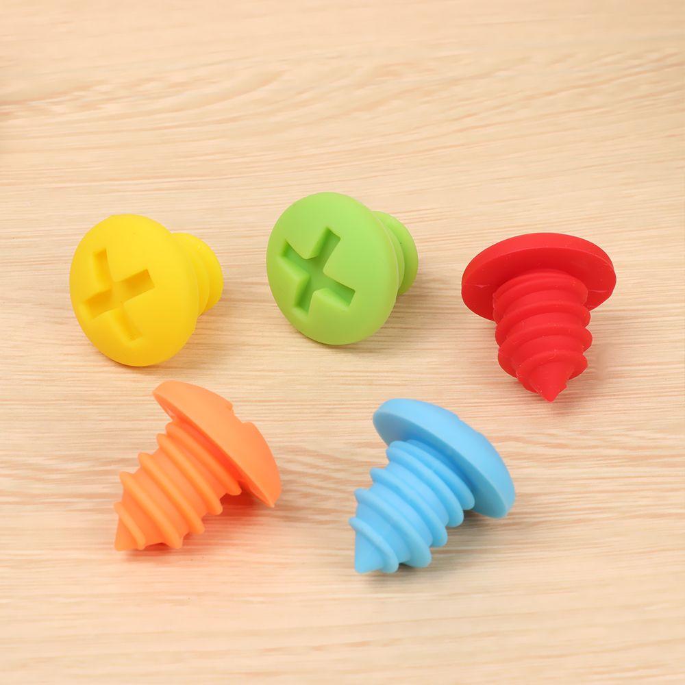 Champagne Drink Bar Seal Silicone Wine Stopper Bottle Cover Sealer Plug Wine Bottle Stopper