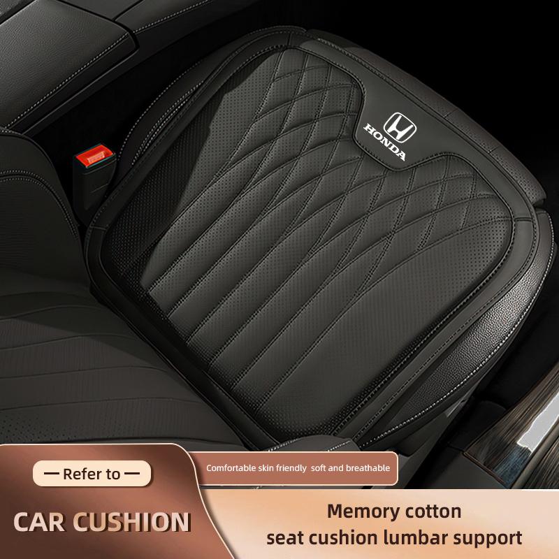 RFKNG1 Nappa Leather Car Seat Cover Four Season Cushion Lumbar Pillow For Honda Civic Accord Fit Jazz Pilot CRV Odyssey Passport City
