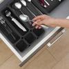 8Pcs Multifunctional Desk Drawer Bins Storage Organizer Trays Cosmetic Dividers