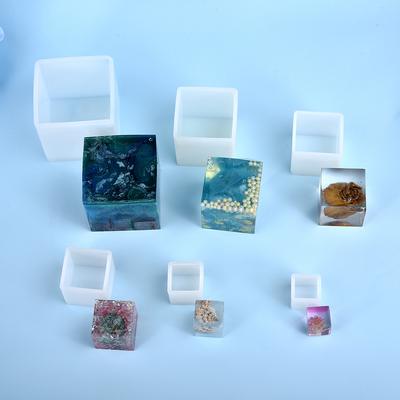 Силиконовая форма для литья из смолы 3D куб для DIY, кристальной эпоксидной УФ-смолы, изготовления ювелирных изделий, поделок, кристального украшения, силиконовая форма