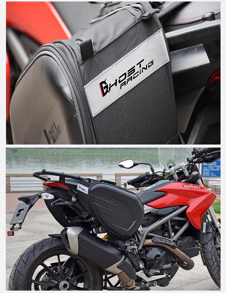 Devil Race Large-Capacity Motorcycle Helmet Backpack & Saddle Bag for Commuters