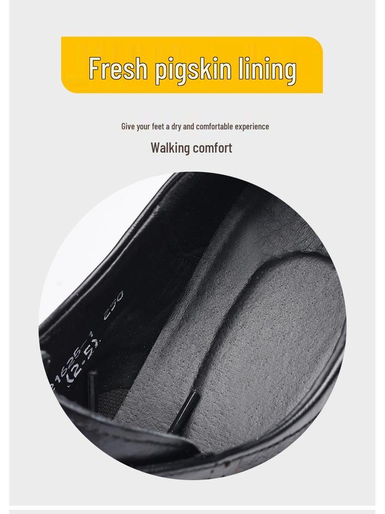 Мужские туфли из натуральной кожи на шнуровке в деловом повседневном стиле - Дышащая мягкая подошва