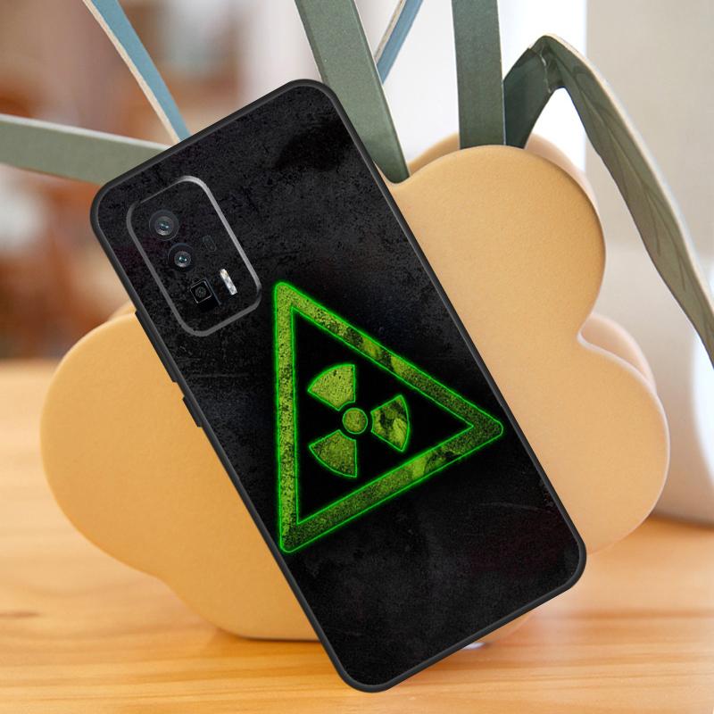 Чехол-предупреждение о радиации для POCO F6 Pro X6 X5 X3 F3 F5 M6 M5s Xiaomi 13T Pro 11T 12T 12 13 Lite 14 Ultra