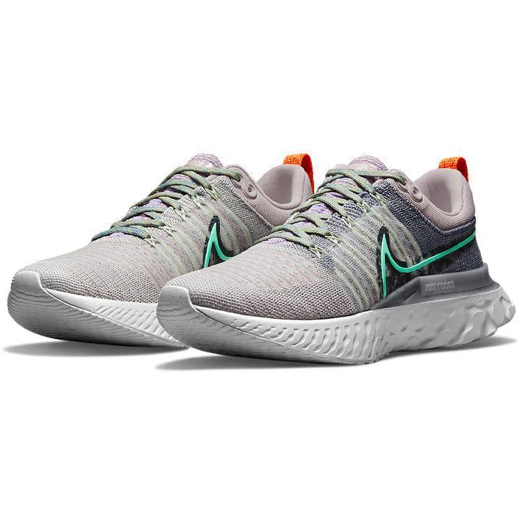 Nike Женские кроссовки React Infinity Run Flyknit 2 Violet Ash Light Menta Фиолетовый Частично-серый Платиновый оттенок DC4629-500