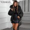 GASMAN 2024 Новые пальто женские зимние пуховики классический дизайн молния флисовый карман женские элегантные парки 88578