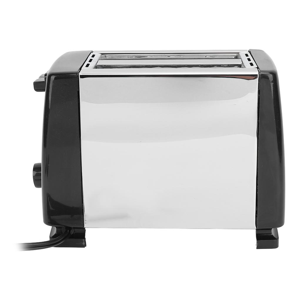 Compact Bread Toaster Portable ABS and Stainless Steel Wide Slot 2 Slice Toaster for Home