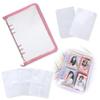 Noalife Axta Case Oshikatsu Goods Acsta Case Oshikatsu Storage Carry File 6 Ring Zipper Case Refill Instax Album Check Book (pink Refill Set, A5)