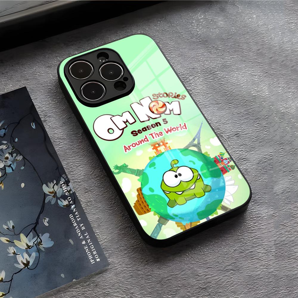 C-Cut Чехол-веревка R-Rope Мультяшный Чехол для Телефона Для IPhone 17 Air 16 E Pro Max 15 14 13 Mini 12 Pro 11 Max Plus Черная Стеклянная Крышка