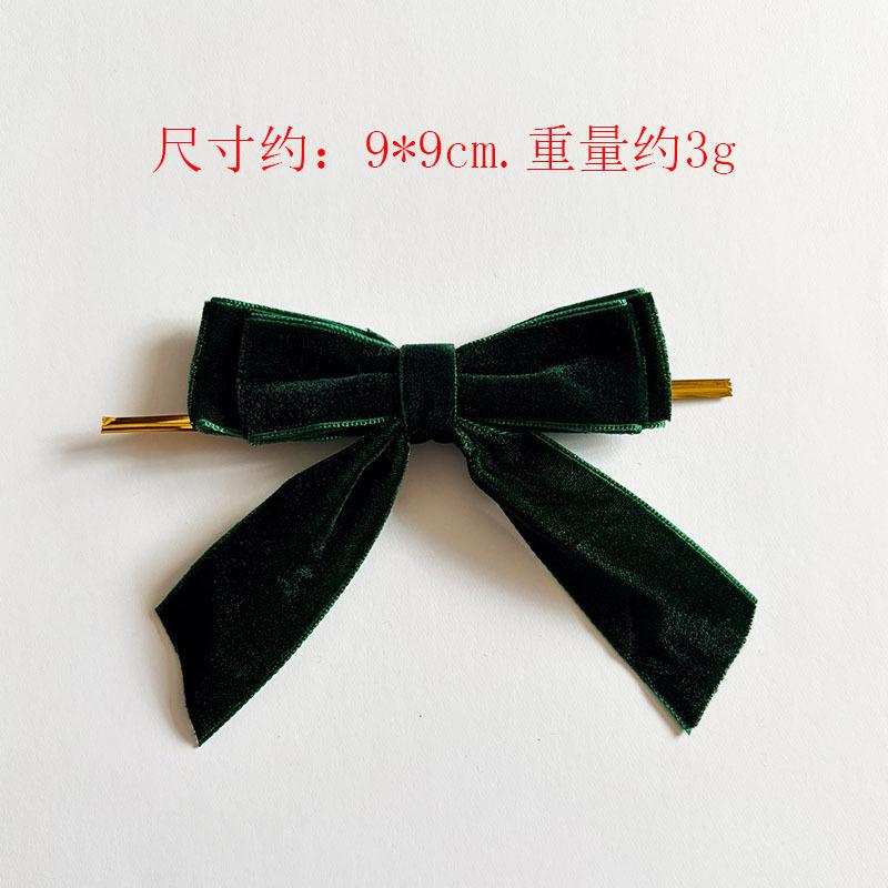 New velvet double bow decoration Christmas tree scene pendant Christmas gift packaging accessories