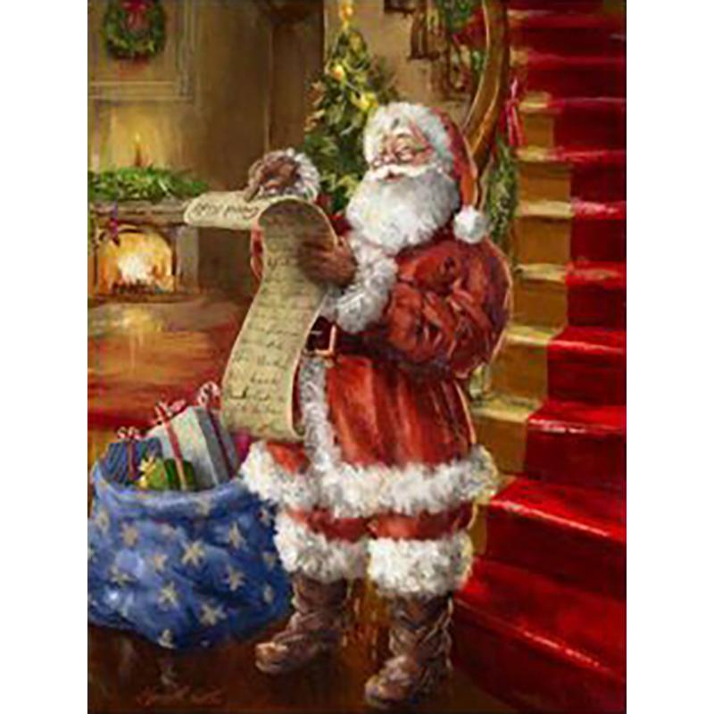 Санта-Клаус DIY 5D алмазная живопись полный круглый дрель Рождественская Алмазная вышивка крестиком подарочные наборы настенное искусство домашний декор