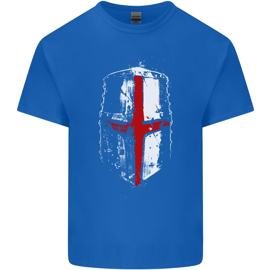 Helmet Gym England Flag St Georges Day Unisexs Light Cotton Tshirt