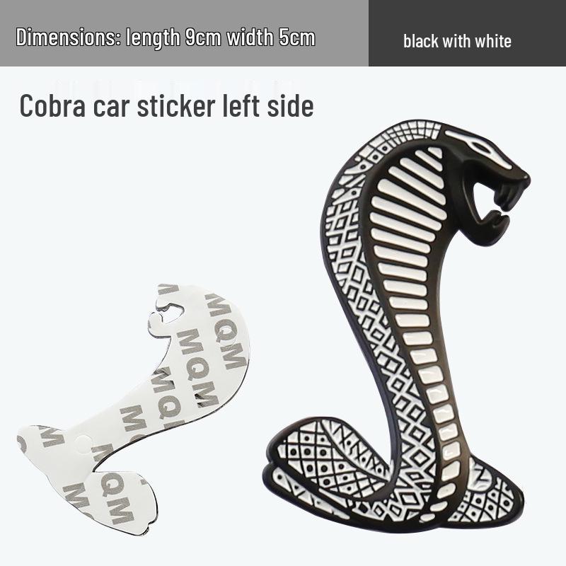 Металлическая решетка с эмблемой змеи кобры для Ford Mustang