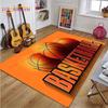 3D Basketball Rug Football Rug Sport Carpet for Livingroom Bedroom Kids Room Boy Room Carpet Non Slip Floor Carpet Teen's Rug