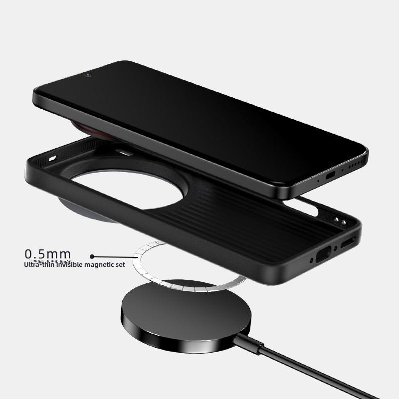 Microrelief Carbon Fiber Phone Case for Vivo X300 PRO X200 Ultra X200S Pro Mini Hardware Lens Invisible Magnet TPU+PC Back Cover
