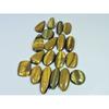 372Cts. Natural Tiger Eye Mix Cabochon Loose Gemstone 19Pcs Lot 25-33 MM C-733