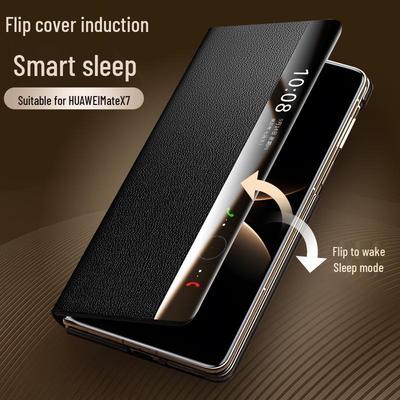 Qiali Оригинальный кожаный чехол-книжка для Huawei Mate X7 Коллекционное издание