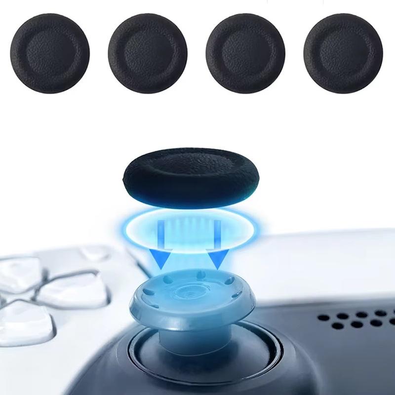 Сменные колпачки на стики для геймпада PS5 PS4, силиконовые, нескользящие, накладки на аналоговые стики, запчасти для ремонта, аксессуар