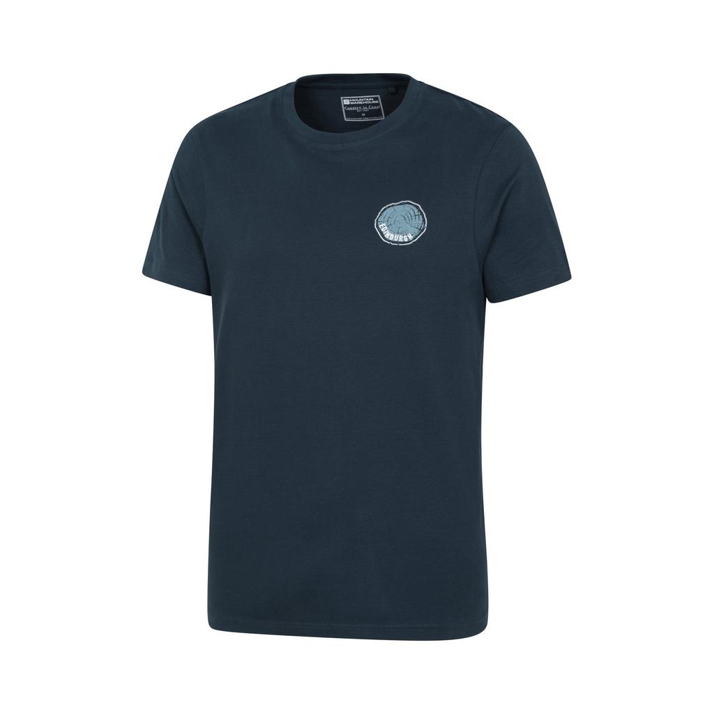 Mountain Warehouse Mens Edinburgh Tree Ring Organic T-Shirt