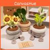 Plant Flower Potted Plush Toy Cartoon Stuffed Doll Room Decoration Gift Kids