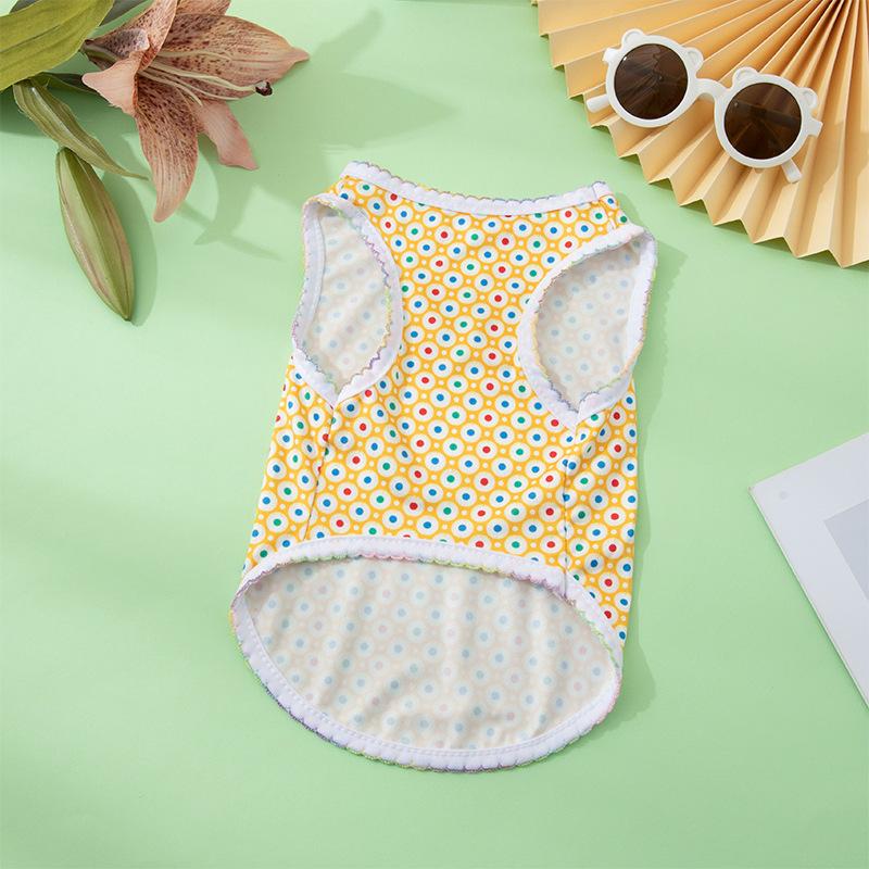 Летний жилет для домашних животных, одежда для щенков, собак и кошек