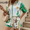 Summer Print Fashion Pajamas Homestays Casual Set