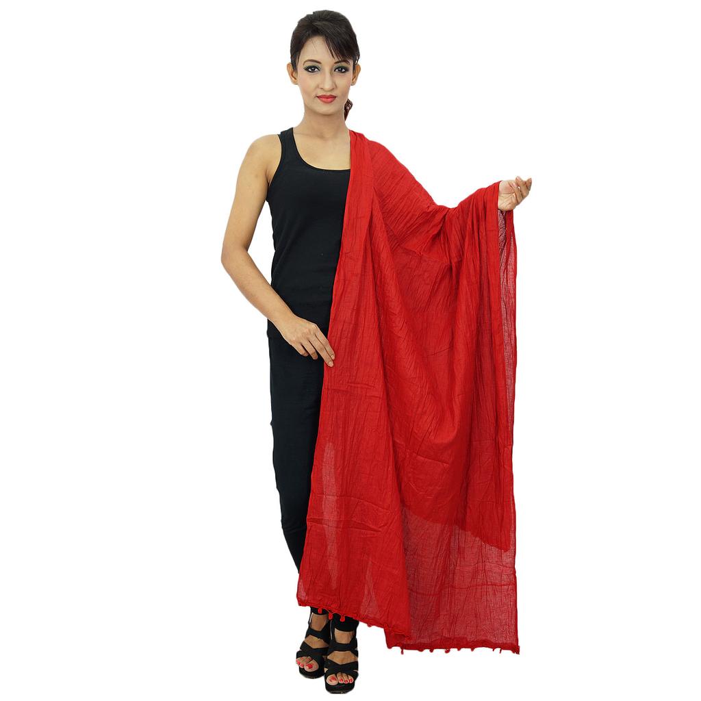 Длинный палантин из хлопковой смеси Dupatta Neck Wrap Women Wear Indian Scarves Chunni Gift For