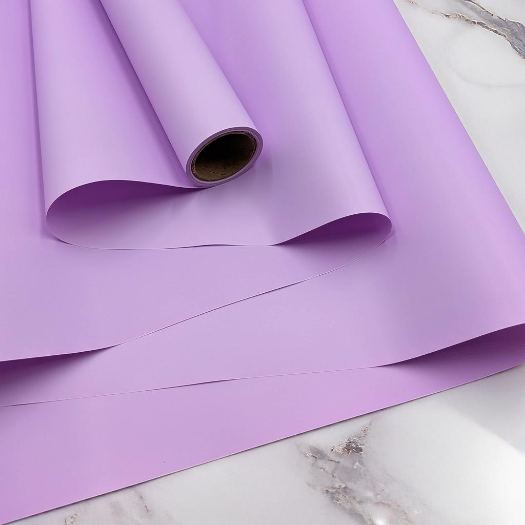 Folia Florystyczna - "Elegant" Lilac - Rolka 58Cm X 10M