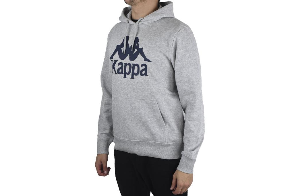 Kappa Taino Hooded, Mens Grey Sweatshirt