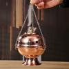Hanging Incense Burner Red Copper Engraved Stupa Aromatherapy Stove Meditation Smoke Furnace Altars Decorative Multifunctional