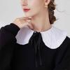 Lace Up Lapel Fake Collar Petal Detachable Shirt New Dress Blouse Decor