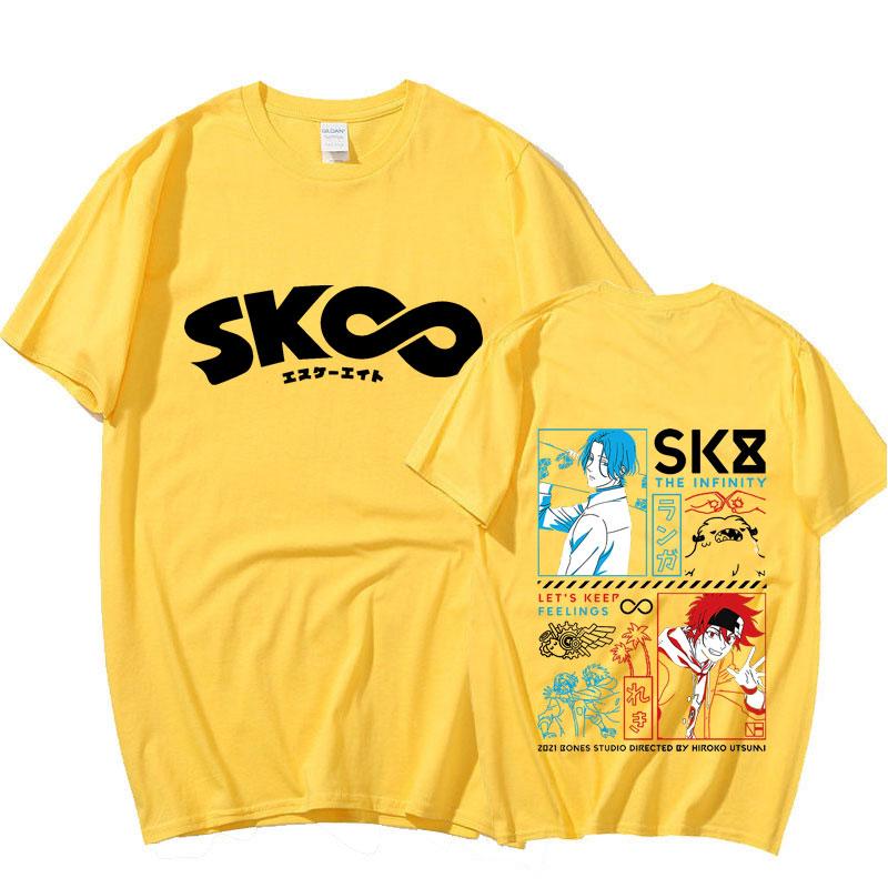 Крутая футболка Sk8 The Infinity Летняя Унисекс Японское аниме Футболки Снежная Тень Реки Джо Черри Адам Мия Харадзюку Унисекс Топы