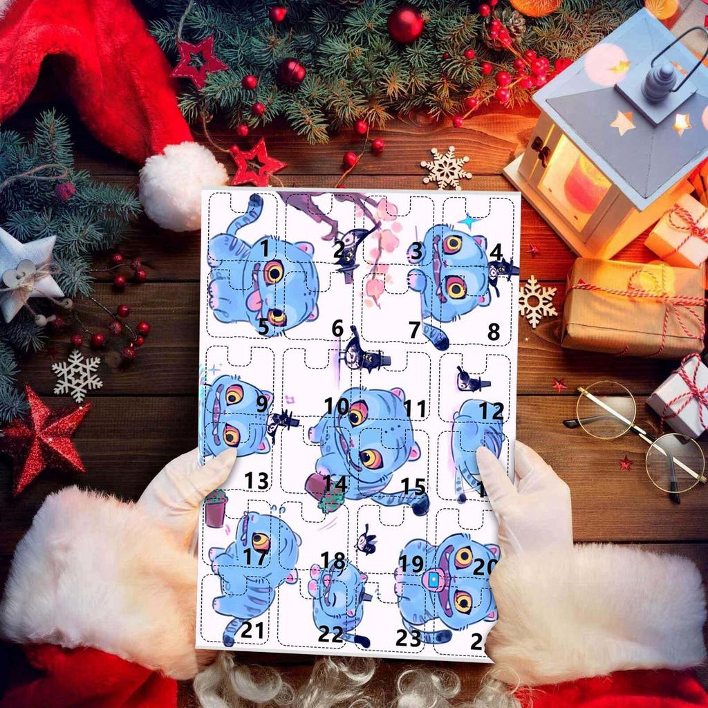 MINISO KPOP Witch Hunt Christmas Countdown Calendar Blind Box Backpack Car Keychain Acrylic Pendant Kpop Demon Hunter Party