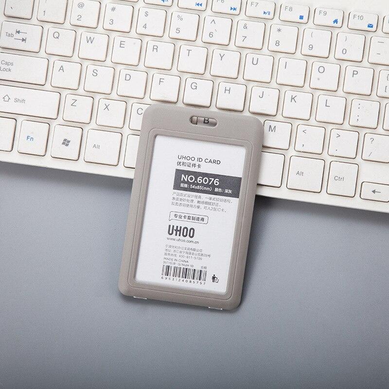 1pc Staff Meeting Work Card Set Student Badge Bus Card Set Single-sided Transparent Student ID Employee Work Card