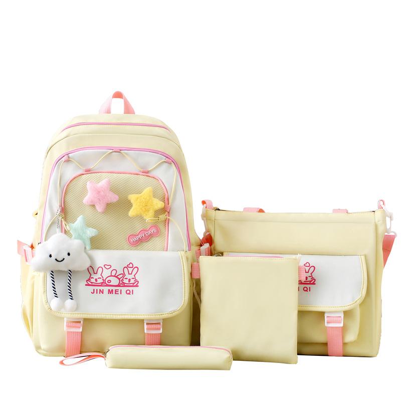 New Schoolbags Fashionable and Trendy Burden Reduction and Spine Protection Backpack