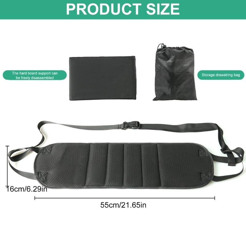 Airline Foot Support Adjustable Strap High Strength Frame Removable Washable Pad