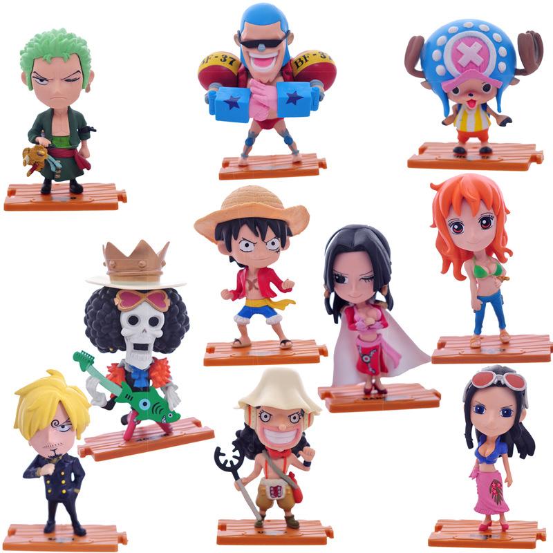 1Set Anime One Piece Figure Luffy Hancock Wedding Dress Series WCF Ace Zoro Nami Marco Collection Dolls Toys for Children Gifts