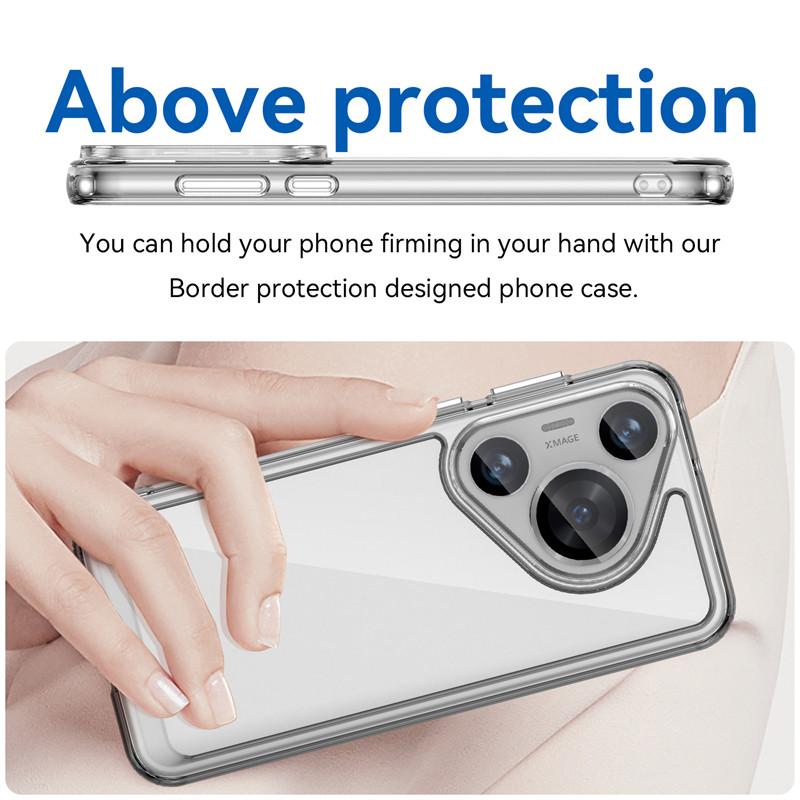 Для Huawei Pura 70 Pro Чехол Huawei Pura 70 Pro Plus Ultra Cover Противоударный Жесткий ПК Роскошный силиконовый защитный чехол для телефона Huawei Pura 70